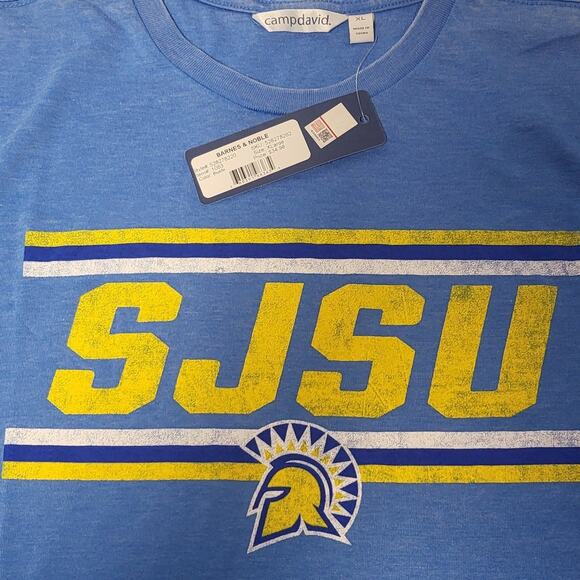 NEW SJSU SAN JOSE STATE UNIVERSITY CAMPDAVID T-SHIRT - XL - Picture 3 of 5